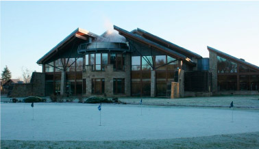 Carrick Golf Club and Spa photographed on a frosty morning. CC-BY-SA/2.0 - © Richard Sutcliffe -geograph.org.uk/photo/5624474