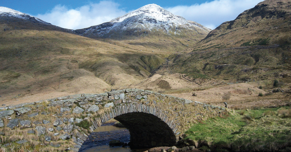 Beinn Ime from the Butterbridge Image source Grinner, CC BY-SA 3.0 https://upload.wikimedia.org/wikipedia/commons/2/22/Beinn_ime_from_the_butterbridge.jpg