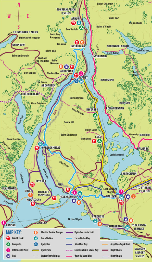 Helensburgh and Lomond Visitor Map Basic Web Example