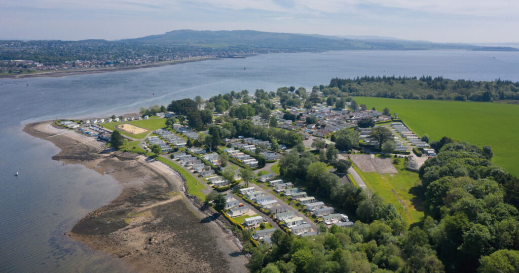 Rosneath Castle Park aerial view