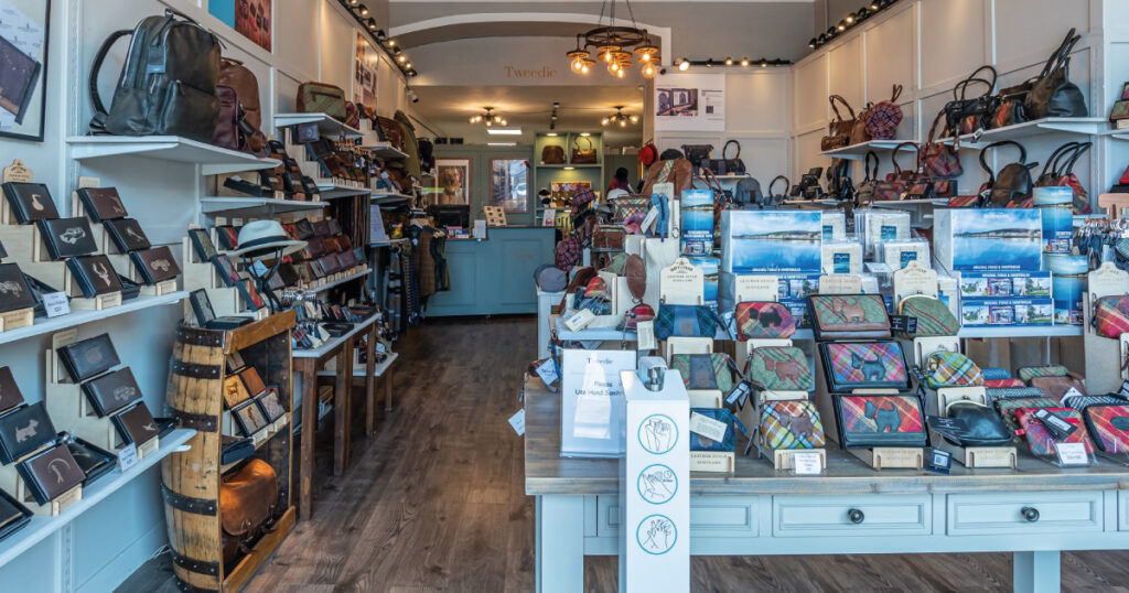 Tweedie shop interior