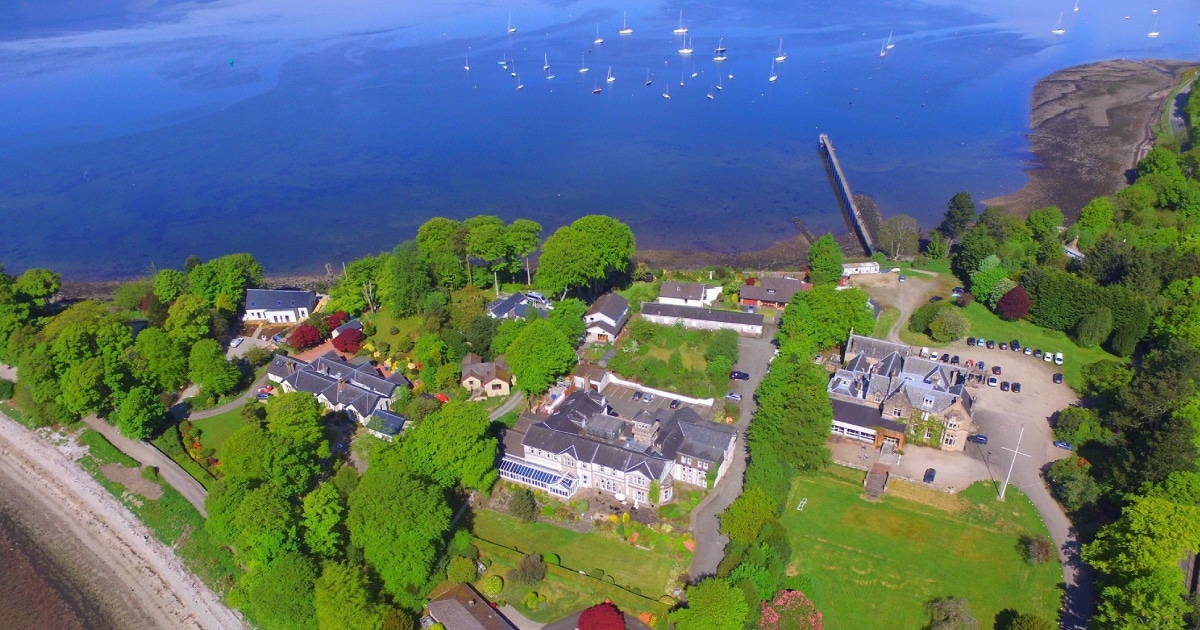 Rosslea Hall Hotel aerial view